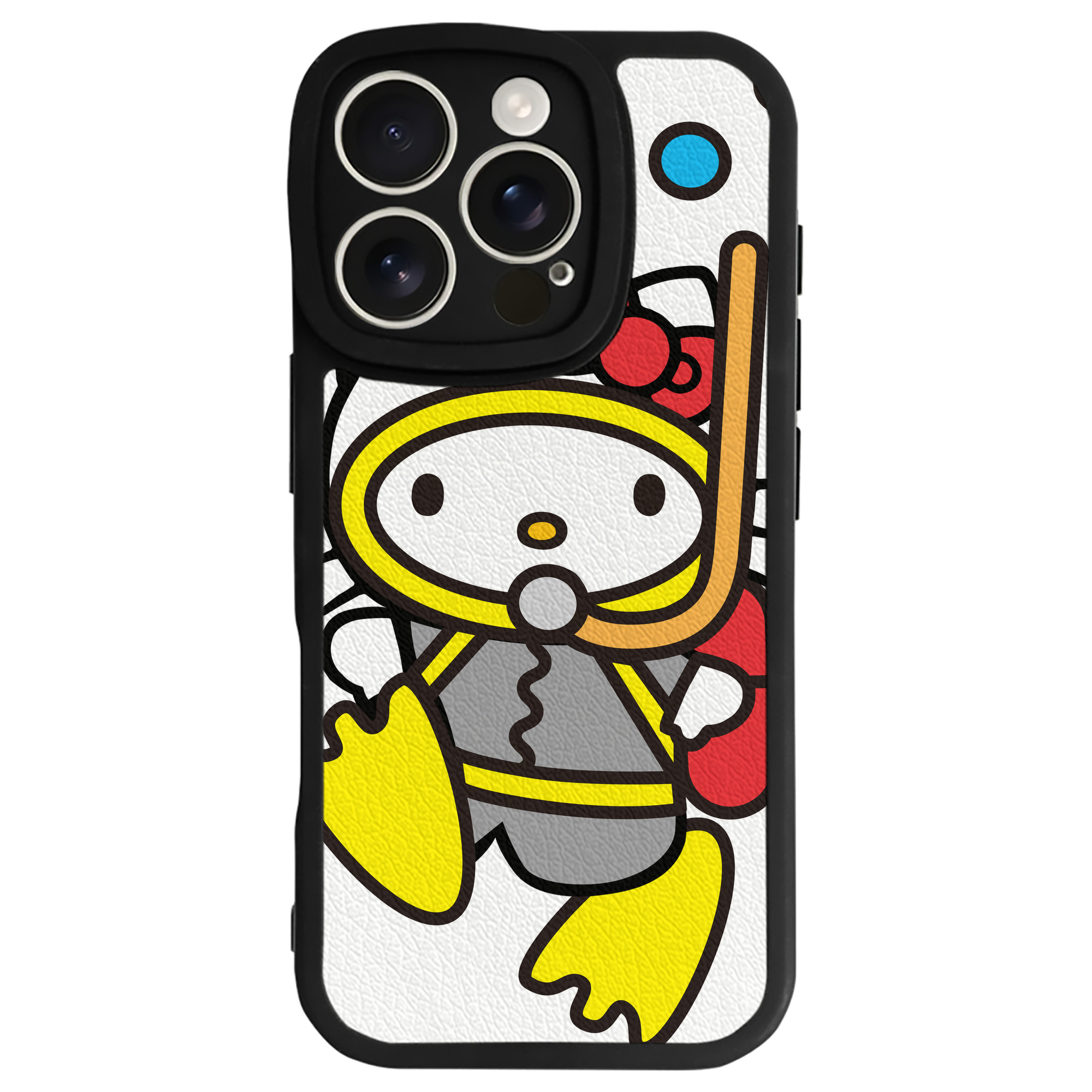 （画像用） Hello Kitty ハローキティ 【iPhone 16シリーズ対応】シリコンスマホケース（レザー調） 材質：シリコン